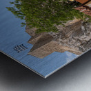 Narrow street in ancient district of Anafiotika Impression metal