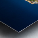 Acropolis hill rises above Athens apartments Metal print