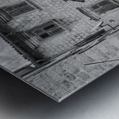 Narrow streets in Kotor in black and white Impression metal