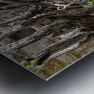 Red flowers in artistic flower arrangement with cartwheel Impression metal