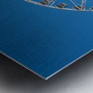 White ferris wheel on Steel Pier in Atlantic City Impression metal