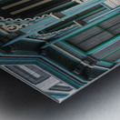 Entrance to Victorian home in Cape May Metal print