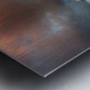 Dawn view of Miami Skyline reflected in water Metal print