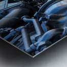 Santa Fe locomotive 5021 at Sacramento Metal print