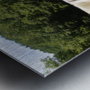 Three distinct waterfalls at High Falls of Cheat Metal print