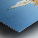 Railings in snow outside Weston Asylum Metal print