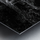 Black and White Waterfall on Deckers Creek Impression metal