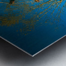 Ferris Wheel ride at abandoned funfair  Metal print