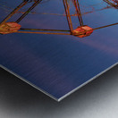 Ferris Wheel ride at abandoned funfair  Impression metal