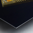 Newly restored tiling mural on Rainbow Tower Metal print