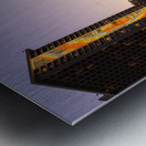 Newly restored tiling mural on Rainbow Tower Metal print