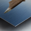 Fishermans boat or dhow on sand Metal print