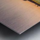 Old Bahrain Fort at Seef at sunset Impression metal