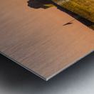 Old Bahrain Fort at Seef at sunset Metal print