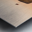 Old Bahrain Fort at Seef at sunset Metal print