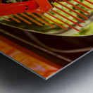 Engine compartment of chromed Stingray Metal print