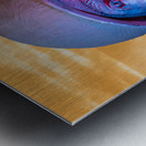 Close up of head of soldier statue in jungle Metal print