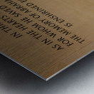 President Lincoln statue Impression metal