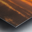 Fiery sunrise over monuments of Washington Metal print