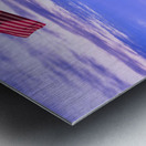 Iwo Jima Memorial at dawn as sun rises Metal print