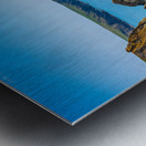 View towards the Lizard from Kynance Cove in Cornwall Impression metal