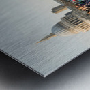 St Pauls Cathedral Church London Millenium Bridge Metal print