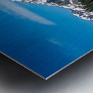 Rocky outcrops in the bay at Seward in Alaska Metal print