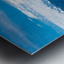 Rocky outcrops in the bay at Seward in Alaska Metal print