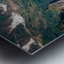 Rocky outcrops in the bay at Seward in Alaska Metal print