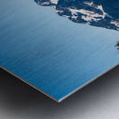 Panorama of mountains by Resurrection bay near Seward in Alaska Metal print