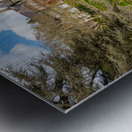 View of the manor house at Bodnant Gardens in North Wales Impression metal