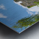 Ancient toilets in the historic Conwy castle in North Wales Metal print