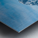 Majestic mountains from Keystone Canyon rise over trees Impression metal