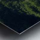 Dramatic waterfall of Bridal Veil Falls in Keystone Canyon Impression metal