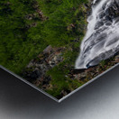 Dramatic waterfall of Horsetail Falls in Keystone Canyon Metal print