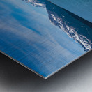 Cruise boat wake leaving town of Valdez in Alaska Metal print