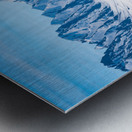 Majestic mountains of Thompson Pass rise over trees Metal print