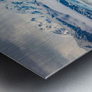 The Hubbard glacier near Valdez in Alaska on cloudy day Metal print