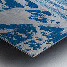 The Hubbard glacier near Valdez in Alaska on cloudy day Metal print