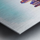 San Diego Skyline at sunset from Coronado Metal print