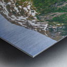 View from Mount Roberts toward Mt Juneau with waterfall in Alask Impression metal