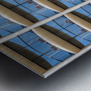 Pattern of hotel room balconies  Metal print