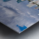 View of Miami Skyline with artificial reflection Metal print