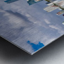 View of Miami Skyline with artificial reflection Metal print