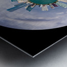 Little earth circular view of Miami Skyline Metal print