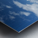 Round pink lifeguard station on Miami beach Metal print