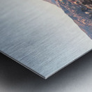 Sunset at dusk Ventura pier California Metal print