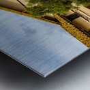 Cloudy day at Santa Ines Mission California Impression metal