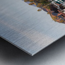 Sunrise over homes and boats ventura Metal print