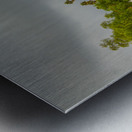 Cloudy stormy day at Santa Barbara Mission Metal print